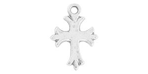 Starman Sterling Silver Religious : Cross Pendant - 18 x 13mm