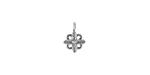 Starman Sterling Silver :  7mm Flower Charm