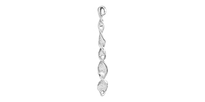 Starman Sterling Silver : Long Twisty Link 44.5 x 5mm