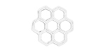 Starman Sterling Silver Essentials : Honeycomb Embellishment Link 9 x 9mm