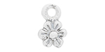 Starman Sterling Silver Essentials : Tiny Flower Charm 8 x 5mm