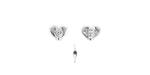 Starman Sterling Silver : Small Heart Bead w/ Spiral Design