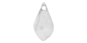 Starman Sterling Silver Essentials : Petal Dangle Charm 12 x 6mm