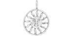 Starman Sterling Silver : Sun Wheel w/ Face Pendant