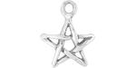 Starman Sterling Silver : Open Star Charm