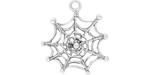 Starman Sterling Silver : Large Spider Web Charm