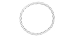 Starman Sterling Silver : Round Rope Link