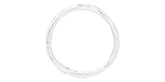 Starman Sterling Silver Essentials : Rough Design Small Round Link 19 x 18.5mm