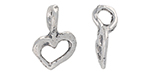 Starman Sterling Silver : Small Heart Outline Charm