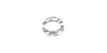 Starman Sterling Silver :  Jewelry Link, Hammered Oval, 9mm