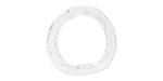Starman Sterling Silver Essentials : Hammered Circle Link 16 x 15.5mm