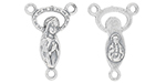 Starman Sterling Silver Religious : Rosary Center Link - 19.5 x 13.5mm