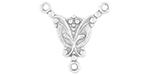 Starman Sterling Silver : Ornate Rosary Center Link 16.5 x 16.55mm