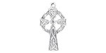Starman Sterling Silver Religious : Celtic Cross Pendant - 22 x 12.0mm