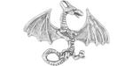 Starman Sterling Silver : Dragon w/ Opened Wings Pendant