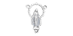 Starman Sterling Silver Religious : Rosary Center Link - 22.5 x 15.5mm
