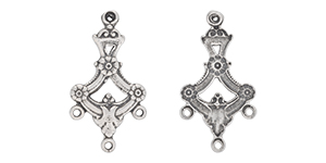 Starman Sterling Silver : Chandelier Earring Part 26 x 14mm