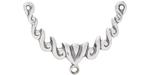 Starman Sterling Silver : Elegant Curved Pendant Link