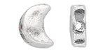 Starman Sterling Silver :  Tiny Crescent Moon Bead
