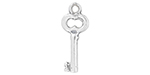 Starman Sterling Silver :  Antique Key Charm