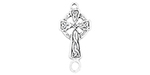 Starman Sterling Silver Religious : Small Celtic Cross Link - 18 x 8mm