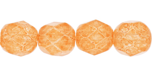 Fire-Polish 6mm (loose) : Melon Orange