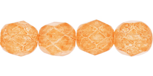 Fire-Polish 6mm (loose) : Melon Orange