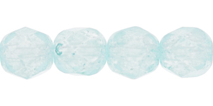 Fire-Polish 6mm (loose) : Iceberg Blue