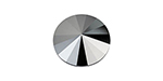 PRESTIGE 1122 12mm Rivoli Jet Hematite