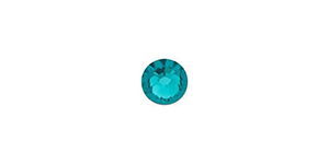 PRESTIGE 2058 SS9 Rose Enhanced Flatback Blue Zircon