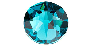 PRESTIGE 2088 SS34 Rose Enhanced Flatback Blue Zircon