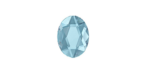 PRESTIGE 2603 14mm Oval Flatback Aquamarine