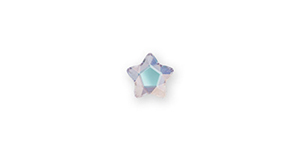 PRESTIGE 2754 4mm Star Flower Flatback Crystal AB