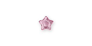 PRESTIGE 2754 4mm Star Flower Flatback Hotfix Rose