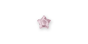 PRESTIGE 2754 4mm Star Flower Flatback Hotfix Light Rose