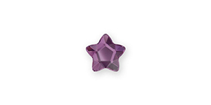 PRESTIGE 2754 6mm Star Flower Flatback Amethyst