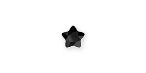 PRESTIGE 2754 4mm Star Flower Flatback Jet