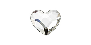 PRESTIGE 2808 10mm Heart Flatback Crystal