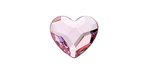 PRESTIGE 2808 10mm Heart Flatback Rosaline