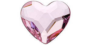 PRESTIGE 2808 14mm Heart Flatback Rosaline