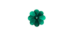 PRESTIGE 3700 8mm Margarita Bead Emerald