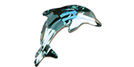 PRESTIGE 4041 24mm Dolphin Fancy Stone Indian Sapphire