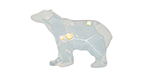 PRESTIGE 4045 22mm Polar Bear Fancy Stone White Opal
