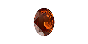 PRESTIGE 4120 18mm Oval Fancy Stone Smoked Amber