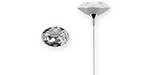 PRESTIGE 4120 25mm Oval Fancy Stone Crystal Flower Pin