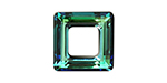 PRESTIGE 4439 20mm Square Ring Crystal Bermuda Blue