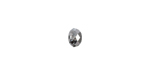 PRESTIGE 5040 8mm CRYSTAL SILVER NIGHT Rondelle Bead