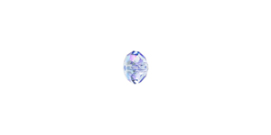 PRESTIGE 5040 8mm LIGHT SAPPHIRE SHIMMER 2X Rondelle Bead