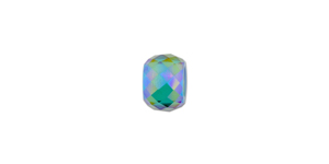 PRESTIGE 5043 11mm EMERALD SHIMMER 2X Briolette XXL Hole Bead