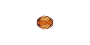 PRESTIGE 5044 7 x 6mm LIGHT AMBER Olive Briolette Bead